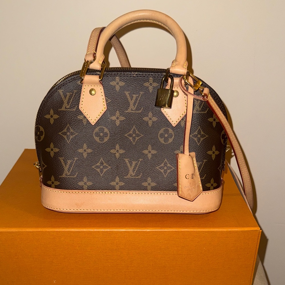 Louis Vuitton Black and Tan Mini Bag
Come with lock and key